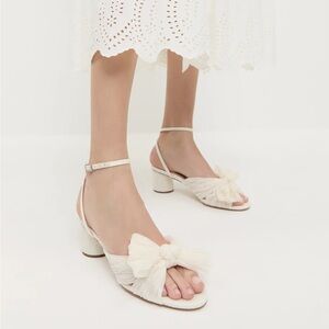 Loeffler Randall // Dahlia Pearl Pleated Bow Heel